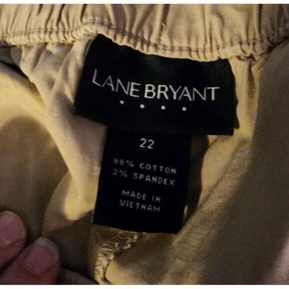 Lane Bryant Pull On Plus Size Short Plus Size 22 Tan Lightweight Pockets - Picture 4 of 13
